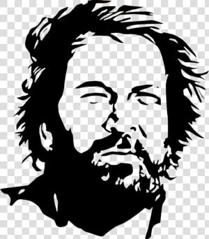 Beyonce Vector Stencil   Bud Spencer  HD Png Download