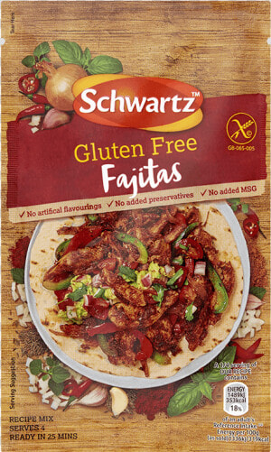 Gluten Free Fajitas Copy   Schwartz Gluten Free  HD Png Download