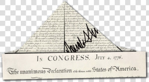 Trump Signing Declaration Of Independence  HD Png Download