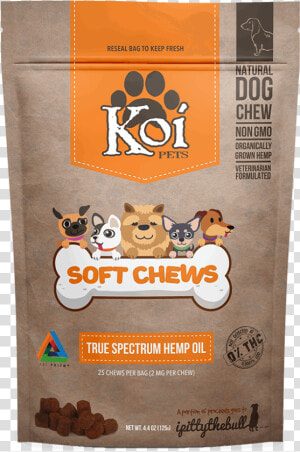 Koi True Spectrum Hemp Oil 2mg Cbd Pet Soft Chews   Koi Cbd Soft Chews  HD Png Download