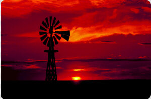 Windmill Sunset Doormat   Sunset  HD Png Download