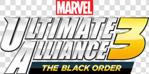 Marvel Ultimate Alliance 3 Logo   Marvel Ultimate Alliance 3 The Black Order Logo Png  Transparent Png