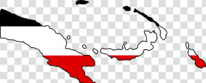 Flag Map Of German New Guinea   German Empire Flag Map  HD Png Download