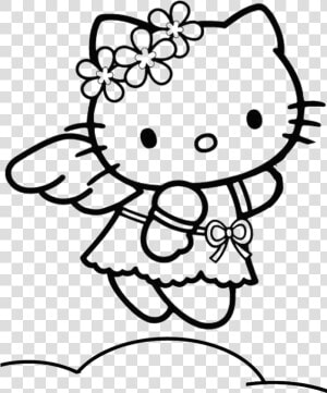 Hello Kitty Angel Coloring Pages   Hello Kitty Happy New Year 2020  HD Png Download