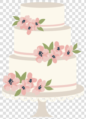 Wedding Cake With Flowers Print  amp  Cut File   Wedding Cake  HD Png Download