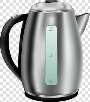 Stainless Steel Tea Kettle Png Clip Art  Transparent Png