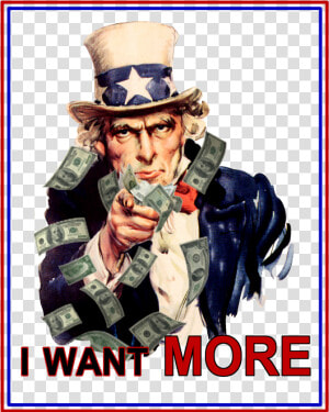 Transparent Sam Png   Uncle Sam I Want More  Png Download