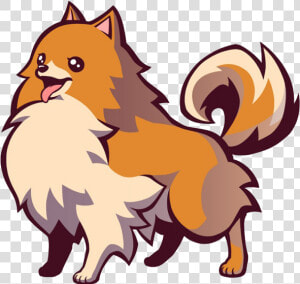 Cartoon Pomeranian Dog Drawing  HD Png Download