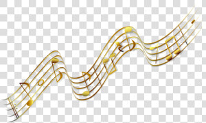 Transparent Notas Musicales Vector Png   Golden Music Notes Transparent  Png Download