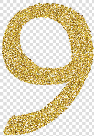 Transparent Gold Sparkle Png Transparent   Number 9 Gold Glitter Png  Png Download