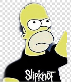  thesimpsons  simpsons  homersimpson  slipknot  metalhead  HD Png Download