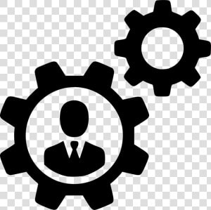 User Man Gears Settings Control Avatar Cogs Svg Png   User Gear Icon  Transparent Png