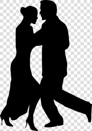 Art salsa Dance performing Arts ballroom Dance latin   2 People Dancing Silhouette  HD Png Download