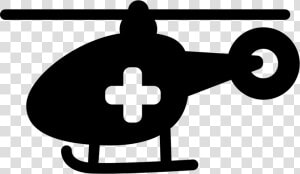 Medical Chopper Transport   Emergency Helicopter Icon  HD Png Download