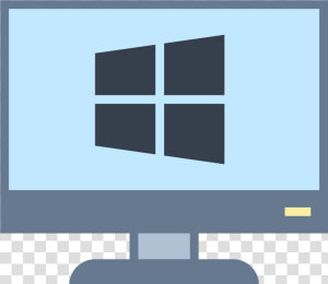 Transparent Computer Monitor Icon Png   Windows Client Icon  Png Download