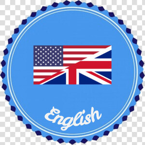 Badge  Flair  English  Language  Flag  America  Britain   Simbolo Da Lingua Inglesa  HD Png Download