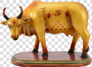 Golden Cow Figurine   Bull  HD Png Download