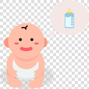 Gambar Bayi Minum Susu Kartun  HD Png Download