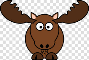 Cartoon Moose Clip Arts   Moose Cartoon  HD Png Download