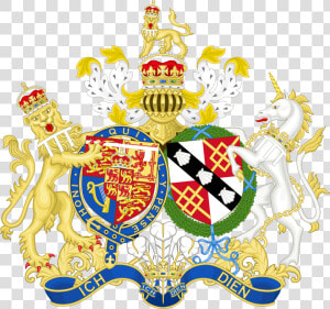 Combined Coat Of Arms Of Charles And Diana  The Prince   Diana Princess Of Wales Coat Of Arms  HD Png Download