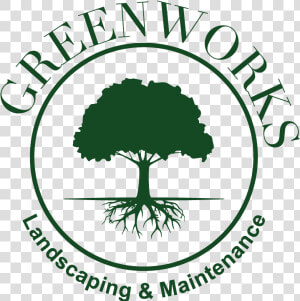 Greenworks Landscape And Maintenance Logo   Tree  HD Png Download