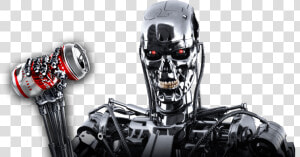 Diy Animatronic Terminator T 800 Endo Skull Build   Terminator Hd  HD Png Download