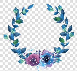 Transparent Watercolor Flower Wreath Pictures   Watercolor Flower Circle Transparent Background  HD Png Download