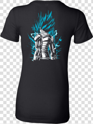 Super Saiyan God Blue Vegeta Woman Short Sleeve T Shirt   Active Shirt  HD Png Download