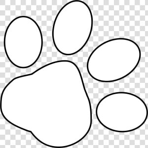 Pawprint   White Paw Print Clipart  HD Png Download