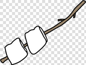 Roast Marshmallows  Fire  Stick   Marshmallows On A Stick Clip Art Png  Transparent Png