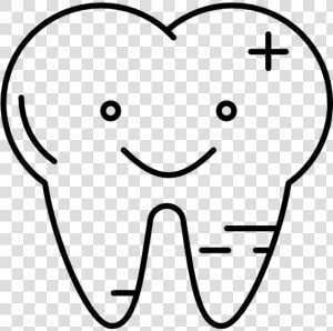 Free Download Dentistry Clipart Tooth Pediatric Dentistry   Line Art  HD Png Download