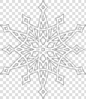 Coloring Page Snowflake   Print Snowflake Colouring Pages  HD Png Download