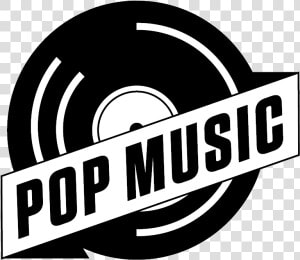 Music Clipart Pop   Black And White Pop Music  HD Png Download