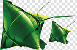 Zongzi Leaves Beautiful Vector   Illustration  HD Png Download