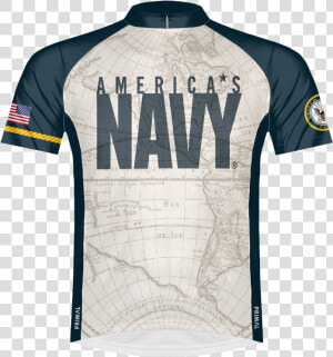 Navy Sea Chart Men S Sport Cut Cycling Jersey   Us Navy Sport Shirt  HD Png Download