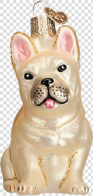 French Bulldog Old World Glass Ornament   French Bulldog  HD Png Download