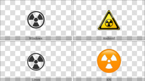 Radioactive Sign On Various Operating Systems   Radioactive Symbol  HD Png Download