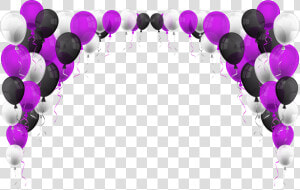 Balloons Decoration Transparent Png Clip Art Image   Purple Balloon Transparent Background  Png Download