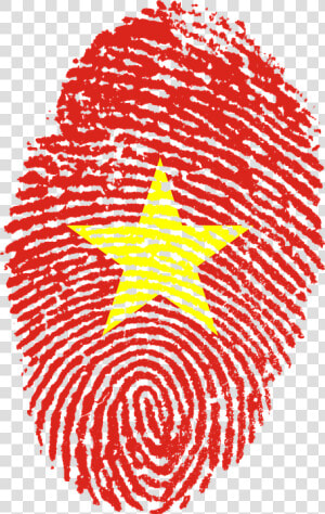 Vietnam  Flag  Fingerprint  Country  Pride  Identity   Bangladesh Flag Fingerprint  HD Png Download