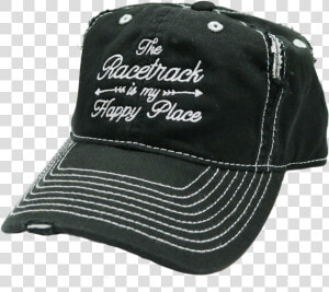 The Racetrack Is My Happy Place™ Embroidered Hat     Baseball Cap  HD Png Download