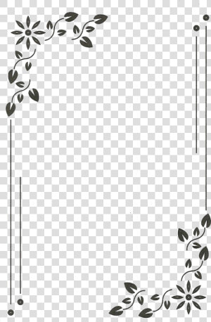  monograma  moldura  quadro  flowers  flores  lucianoballack   Border Design For Cards  HD Png Download