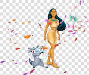 Princess Pocahontas With Friends   Pocahontas Png  Transparent Png