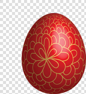 Red Gold Easter Egg   Red Easter Eggs Clipart  HD Png Download