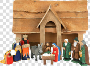 Carved Nativity Sets   Nativity Scene Handmade  HD Png Download