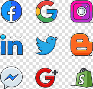 Essential Set   Social Media Flaticon Png  Transparent Png