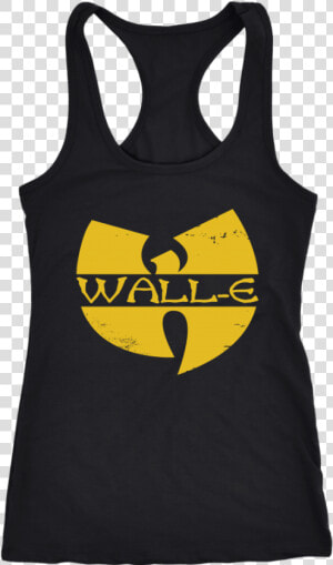 Wu Tang Clan Inspired Wall E Womens Tank   Muscles Installing Unicorn Women  HD Png Download