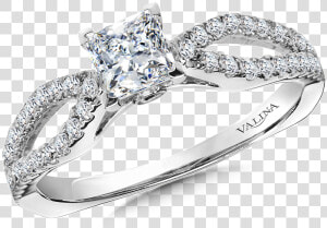 Valina Diamond Engagement Ring Mounting In 14k White   Pre engagement Ring  HD Png Download