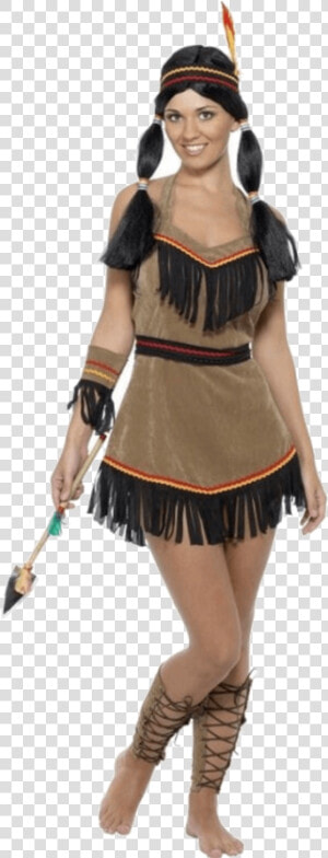 Adult Indian Woman Costume   Red Indian Girl Costume  HD Png Download