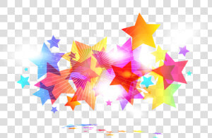  star  stars  colorful  rainbow  rainbows   Colorful Stars Design Png  Transparent Png