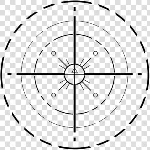 Crosshair Lineart Transparent   Circle  HD Png Download